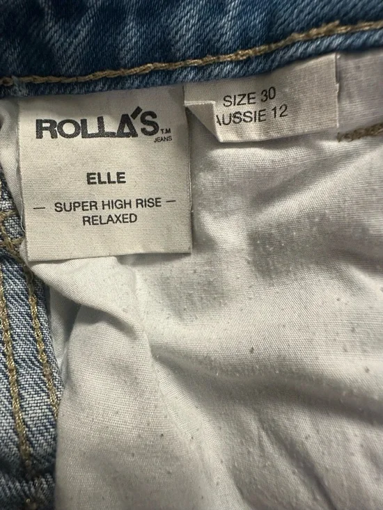 ROLLA'S Light Blue High Rise Relaxed Jeans - Picture 3 of 4